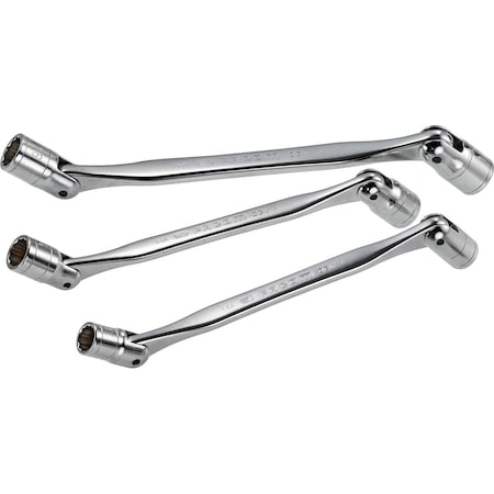 Proto Facom 3 Piece Double Flex-Head Socket Wrench Set FF-66A.JU3